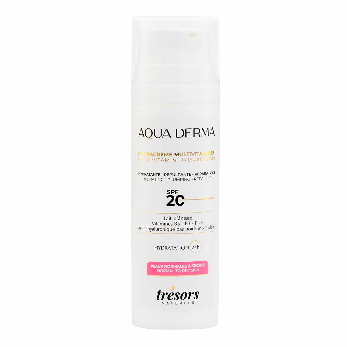 Hydracrème Multivitaminée pour peaux normales AQUA DERMA 50ml trésors naturels face