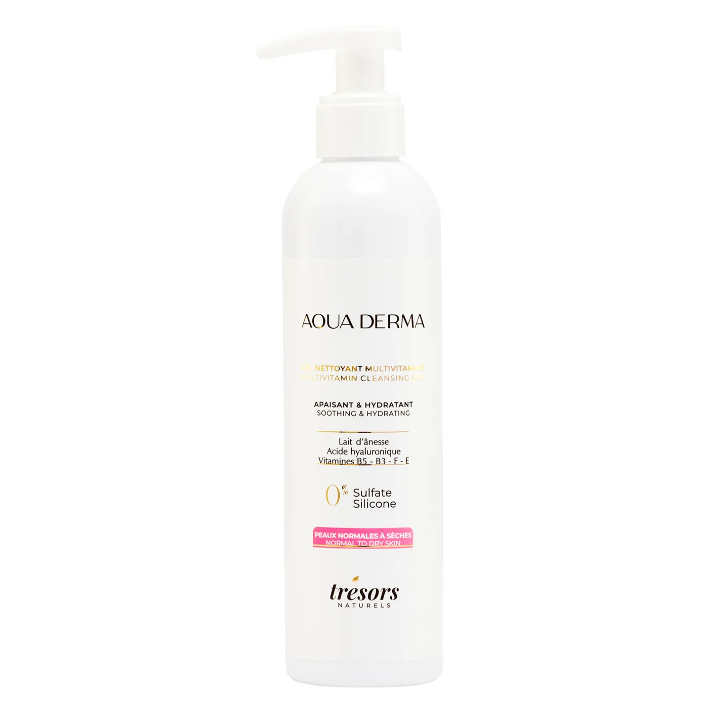Gel nettoyant multivitaminé AQUADERMA peaux sèches