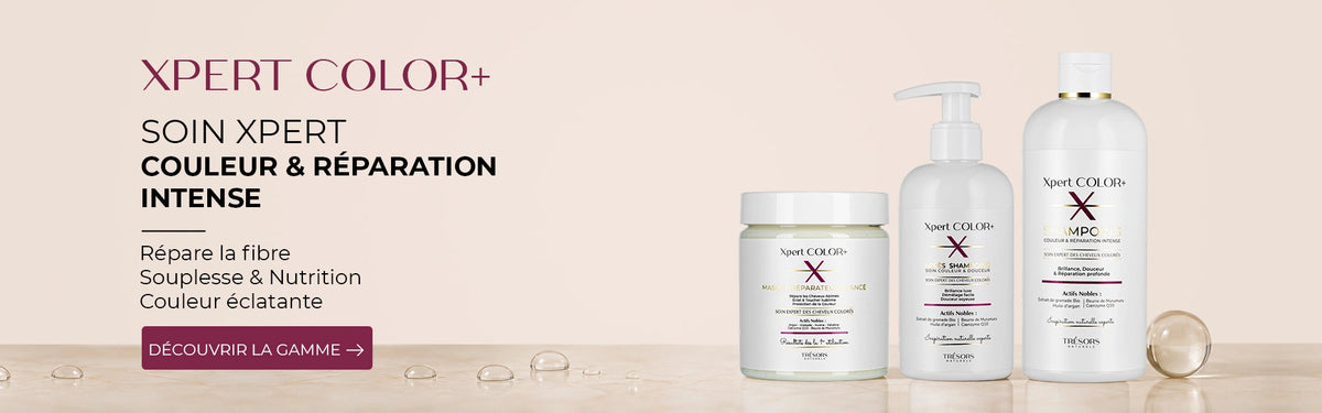 Banner pour la gamme color + de xpert, marque trésors naturels tunisie