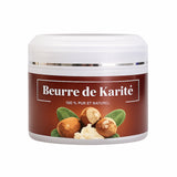 Pot de beurre de karité 100 % pur et naturel 130g trésors naturels face