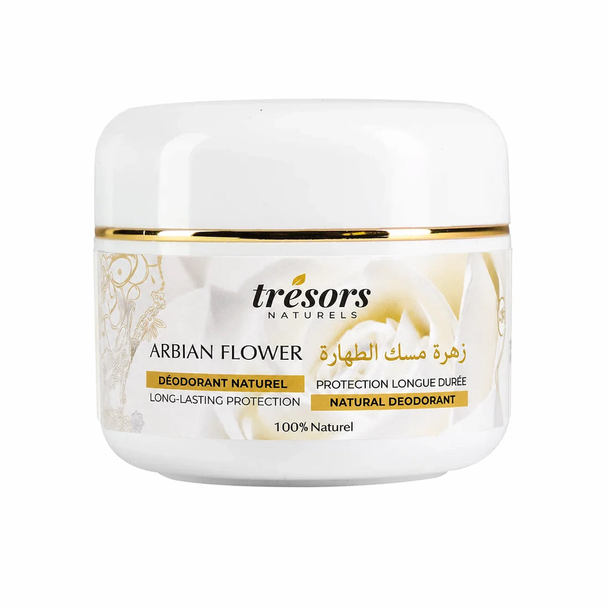 Déodorant Naturel ARABIAN FLOWER 50ml trésors naturels face 