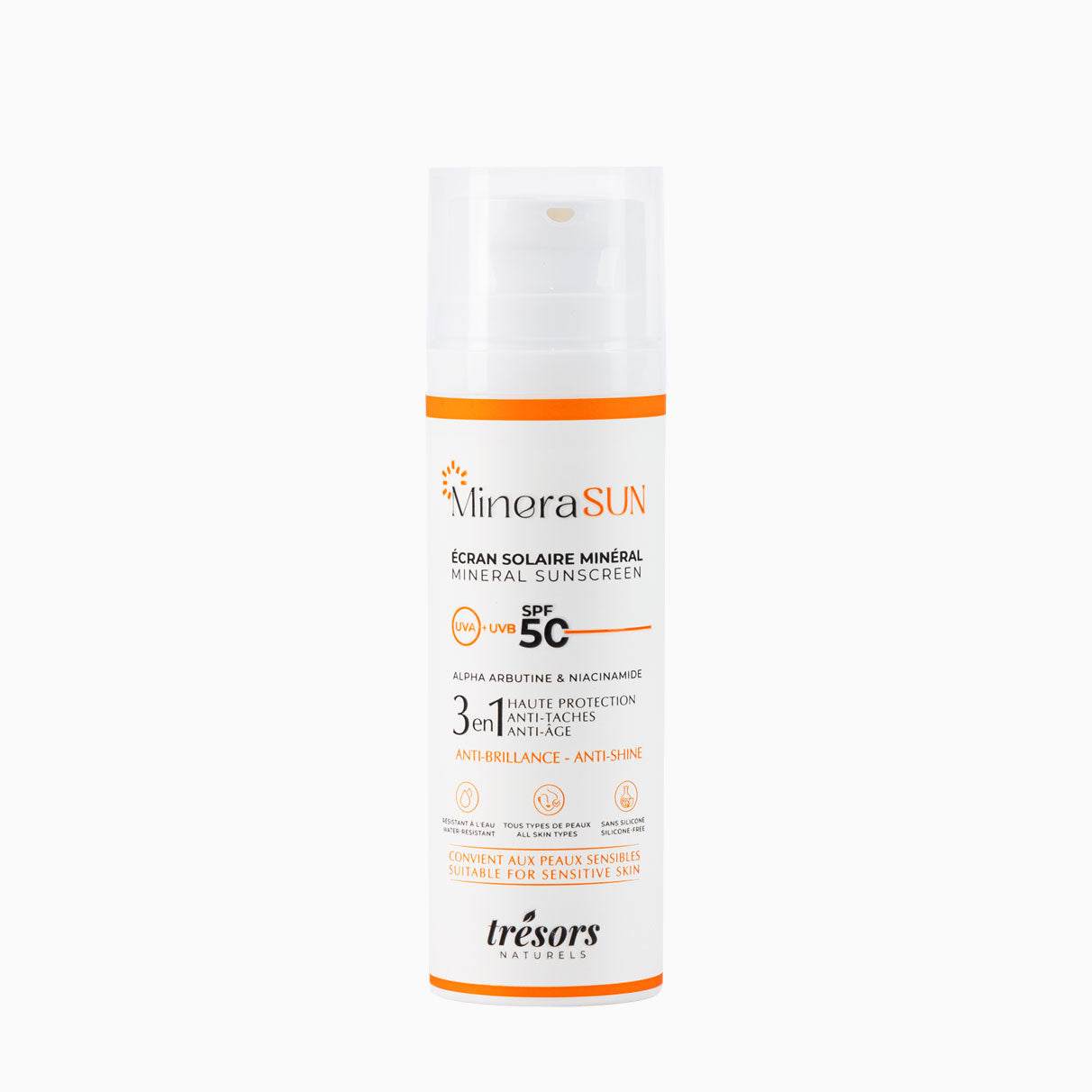 Écran Solaire Minéral Invisible / Teinté + Gloss NATURALIPS Orange Brûlée OFFERT🎁