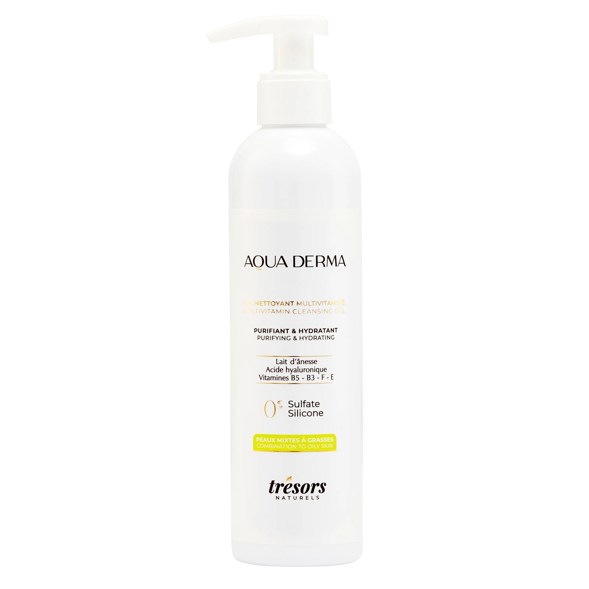 Gel nettoyant multivitaminé AQUADERMA peaux grasse