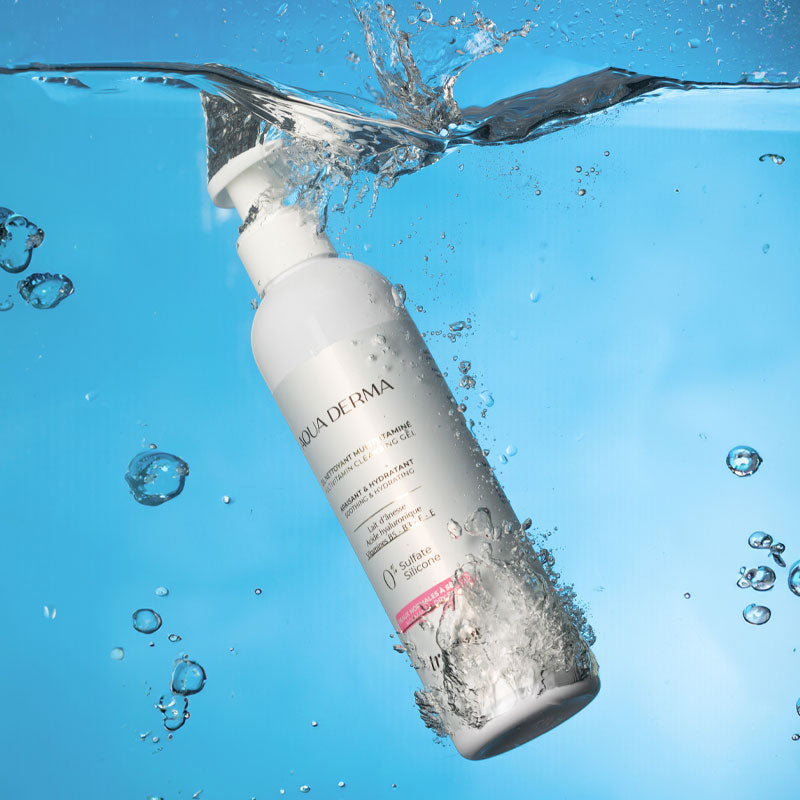 Gel nettoyant multivitaminé AQUADERMA peaux sèches
