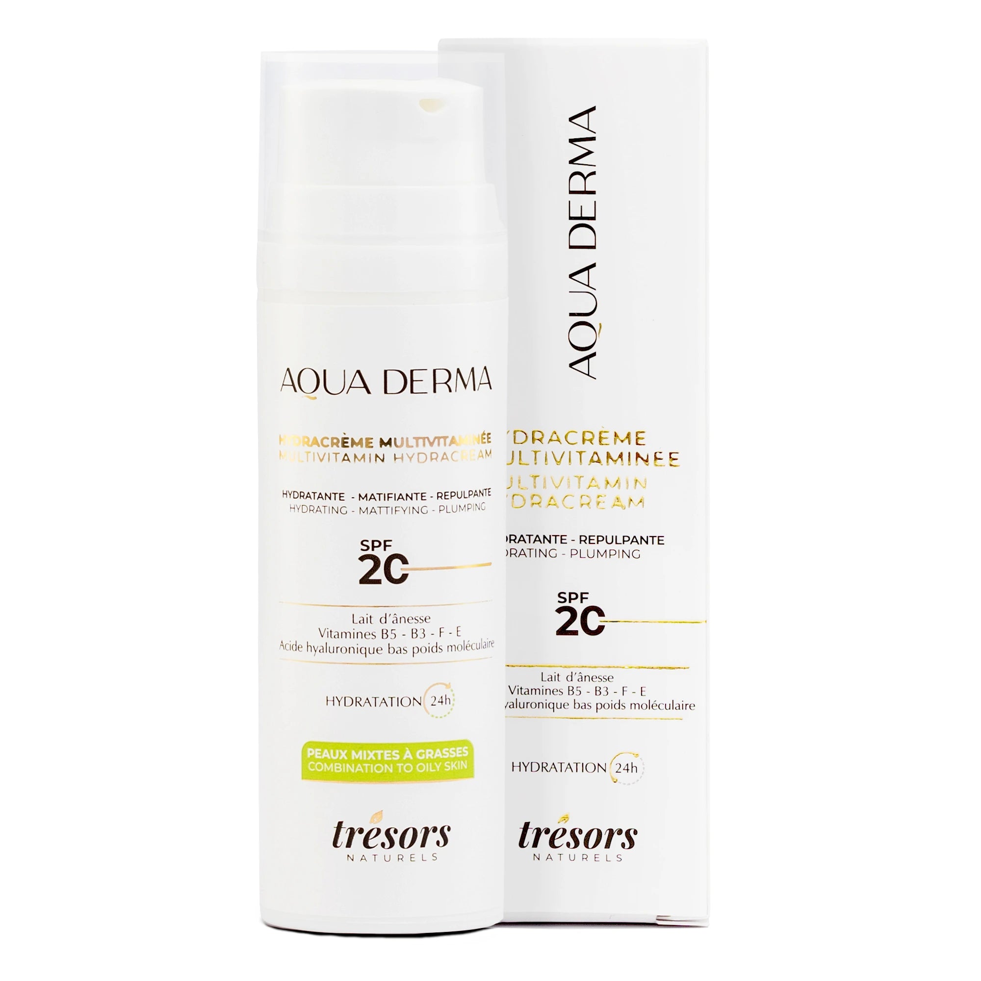 Hydracrème multivitaminée SPF20 AQUADERMA Peaux mixtes à grasses