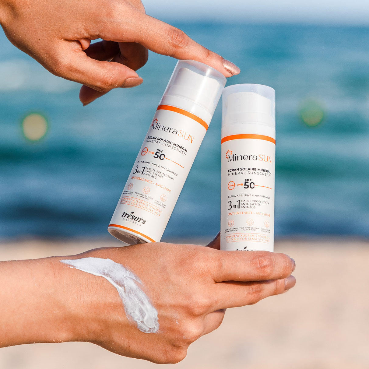Écran solaire minéral MineraSUN SPF 50 teinté et invisible