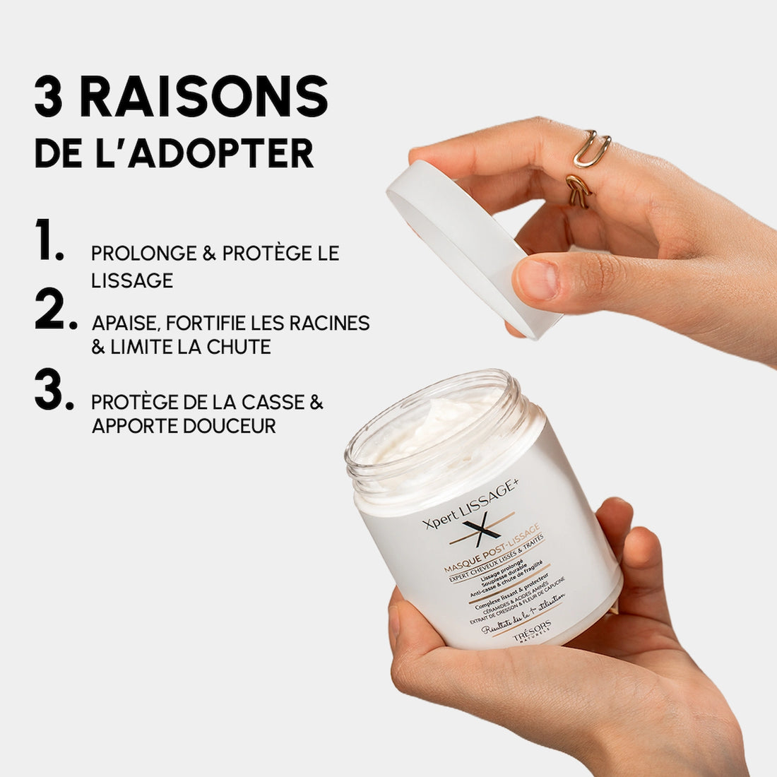 masque Post-Lissage XPERT LISSAGE+ 250ml trésors naturel affiche