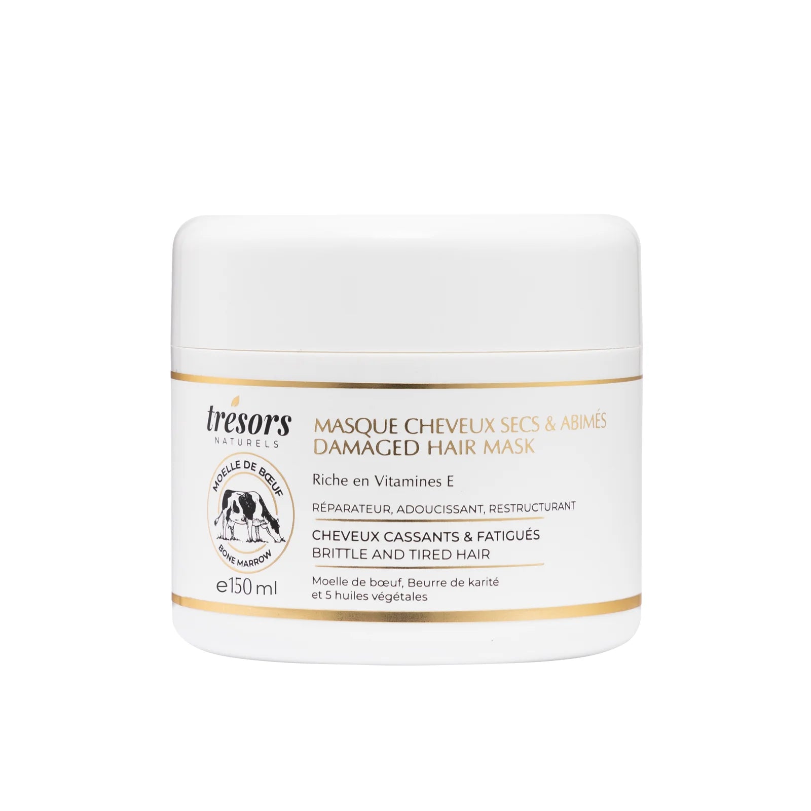 Masque cheveux secs et abîmés moelle de bœuf