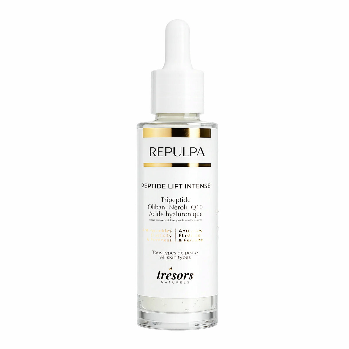 sérum anti-rides aux peptides acide hyaluronique  REPULPA 30ml trésors naturels face