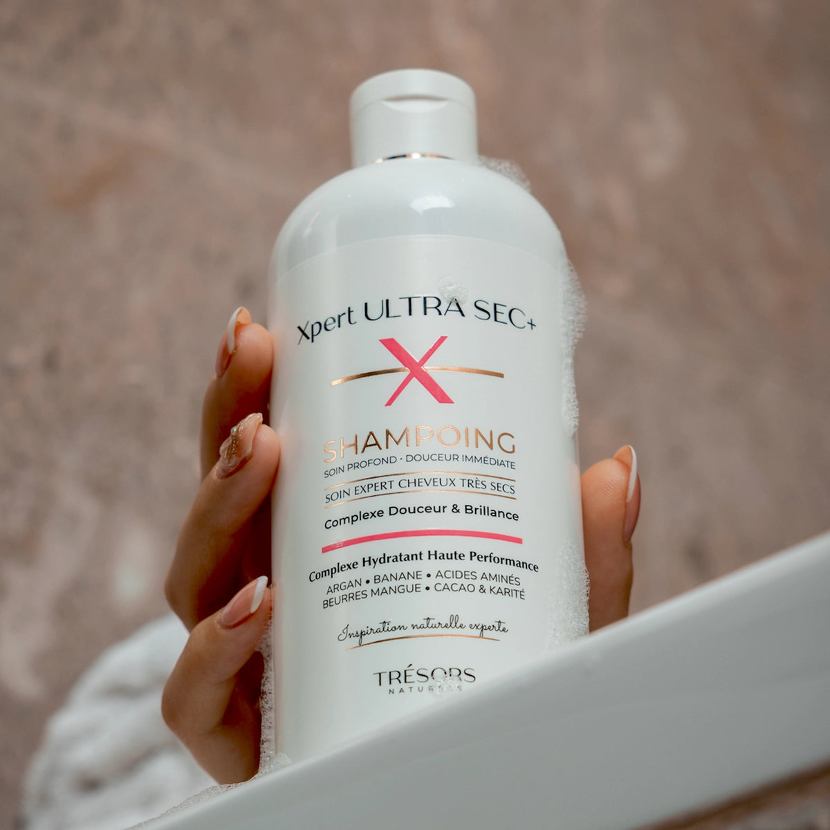 Shampoing XPERT ULTRA SEC+ 400ml trésors naturels shooting