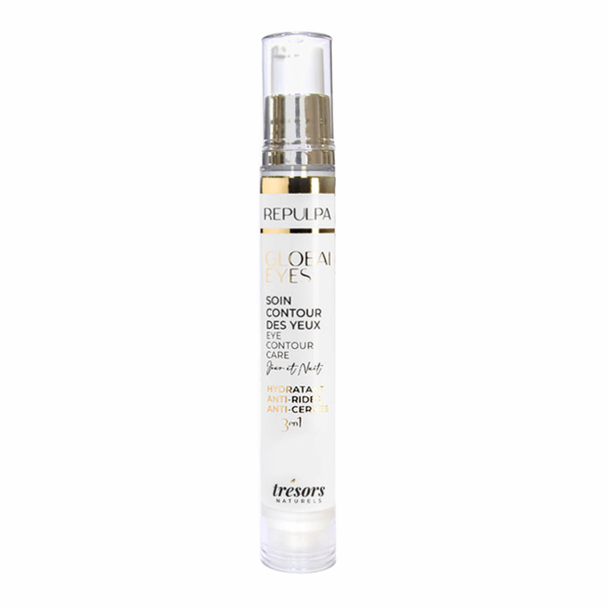 soin contour des yeux anti-cernes anti-rides et hydratant REPULPA trésors naturels 15ml