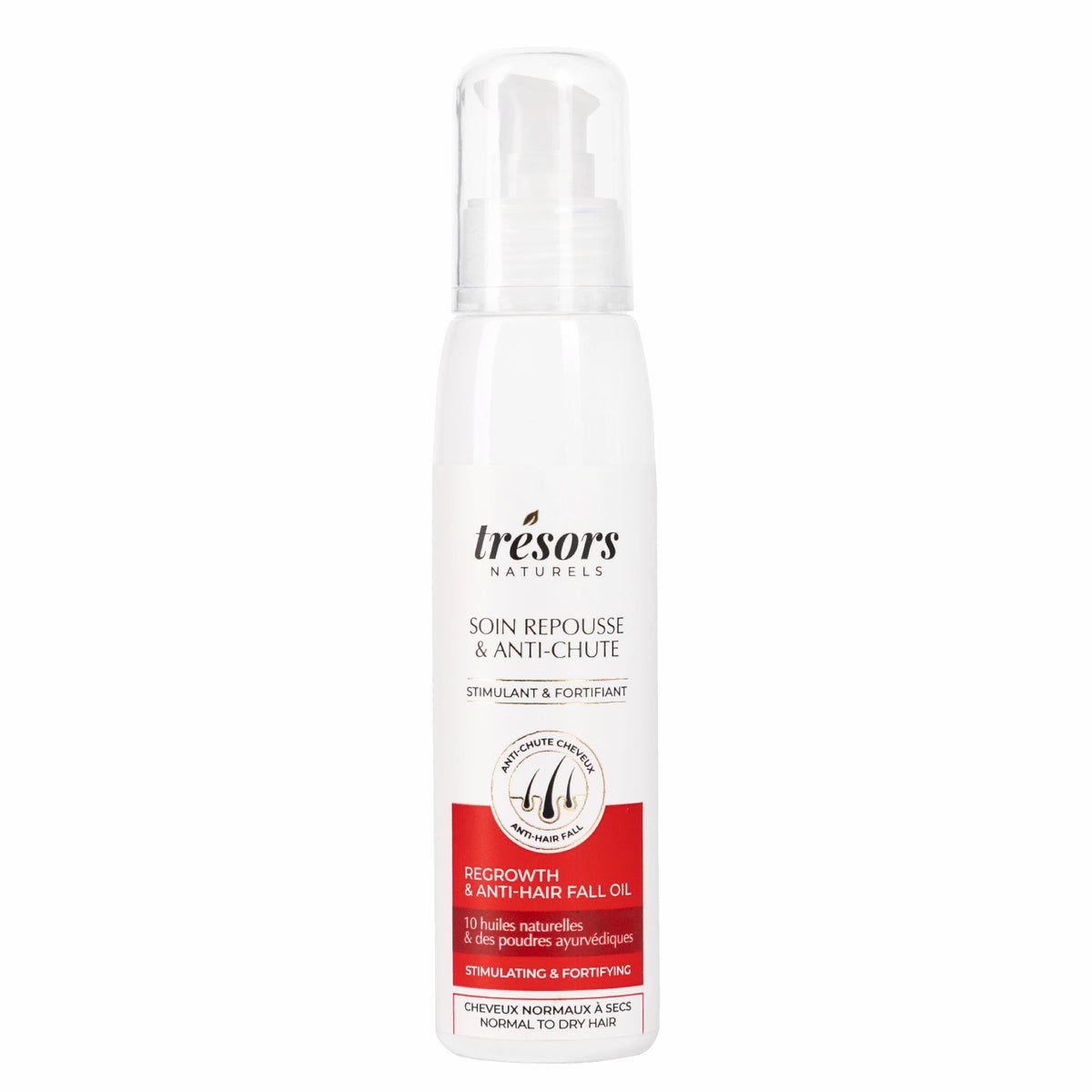 flacon trésors naturels de soin anti-chute fortifiant pour cheveux normaux à secs 110ml