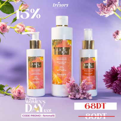 pack douche Juicy Joy - Trésors Naturels Tunisie